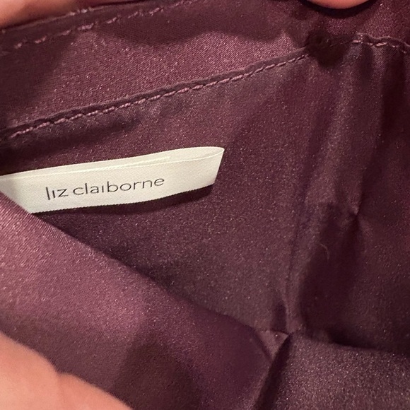 Liz Claiborne Purple Croc-Embossed Wallet - Picture 7 of 10